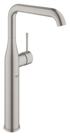 Смеситель для свободностоящей раковины GROHE Essence New, U-излив, суперсталь (32901DC1), артикул 32901DC1