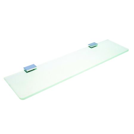 Полочка VIA стеклянная  600х19х118, хром, артикул 135002242