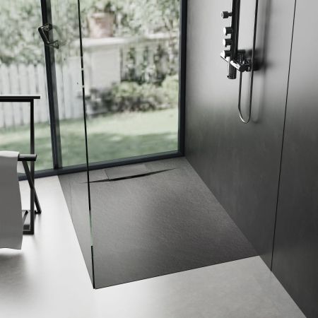 Душевой поддон прямоугольный RGW TUS-B Черный (800x1200)