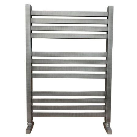 Водяной полотенцесушитель Ника Modern ЛМ 6 80x50 Matt antique silver 12 перекладин, артикул ЛМ-6 80x50 matt antique silver