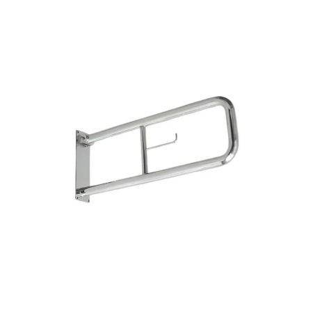 Поручень настенный откидной с бумагодержателем 800*230 мм, POR-0000005, артикул POR-0000005