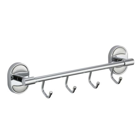 Планка с крючками Savol S-008204-1, хром, артикул S-008204-1