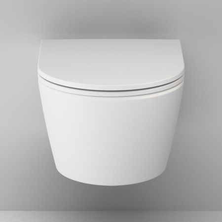 C8F1700MWSC Func подвесной унитаз 49 см FlashClean с сиденьем микролифт, бел мат