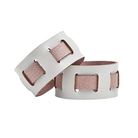 ADJ Кольцо для салфеток Bottega, D5 см., цвет: устричный/пепельная роза, артикул 010.B.02/07