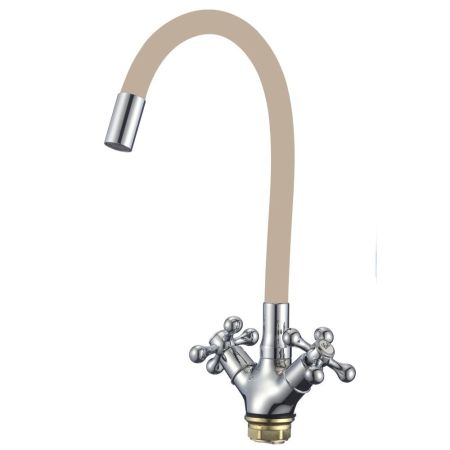 Смеситель для кухни с гибким изливом Fmark FM4319-12, хром, артикул FM4319-12