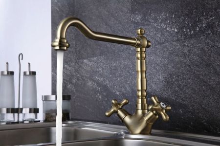 Смеситель для кухни Lemark Vintage LM2805B Бронза, артикул LM2805B