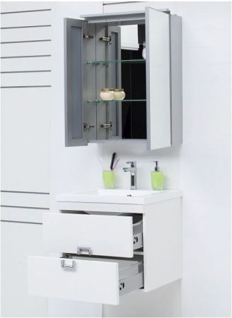 Зеркало-шкаф De Aqua 60 серебро