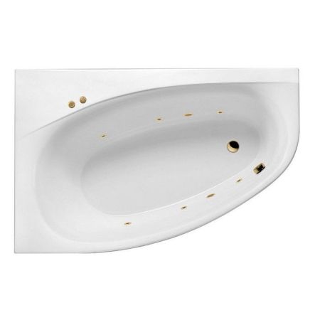 Ванна EXCELLENT Kameleon 170x110 (левая) "SOFT" (золото), артикул WAEX.KML17.SOFT.GL