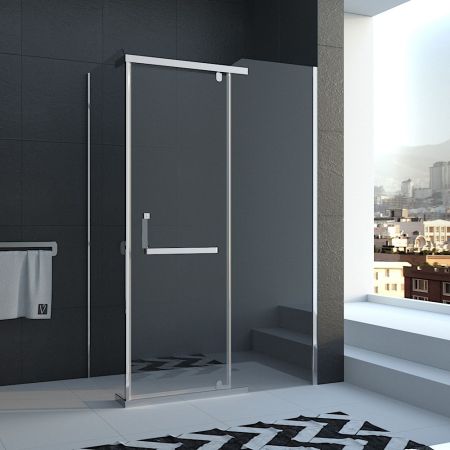 Душевой уголок Rovigo 120х80х195 Прозрачное хром RV19-12080PR-01-19C1, артикул RV19-12080PR-01-19C1