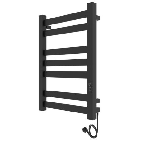 Полотенцесушитель электро "Гефест ЧКЧ П7 500х800", черный муар, правый, артикул 73207617