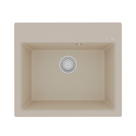 Кухонная мойка Lemark HANKA 570 врезная прямоугольная из кварцгранита цвет: Бежевый (9910014), артикул 9910014