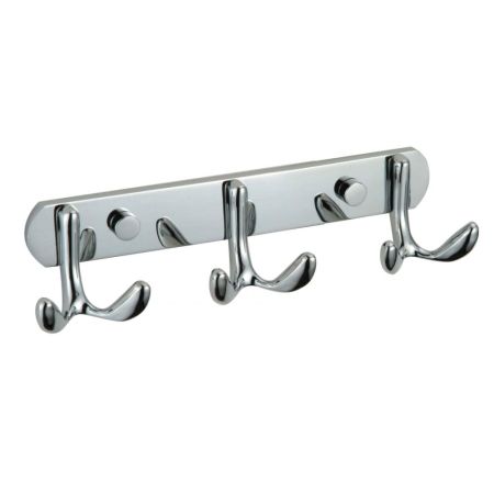 Планка с крючками Savol S-002253, хром, артикул S-002253