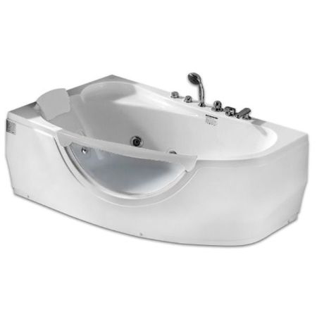 Акриловая ванна Gemy G9046 B 161х96 L с гидромассажем, артикул G9046BL