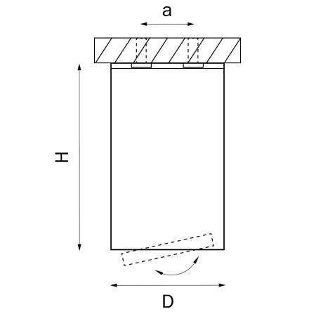 Светильник точечный накладной декоративный под заменяемые галогенные или LED лампы Rullo Lightstar 214406, артикул 214406