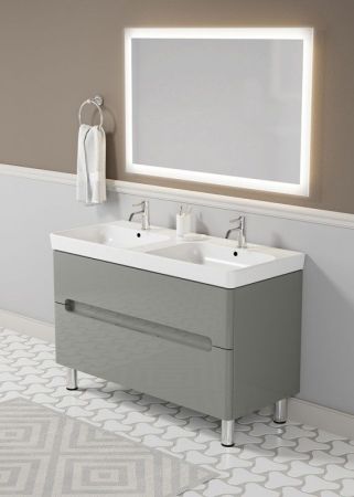 Тумба с раковиной SanVit Форма 120 kforma1202 в цвете Ral Красный глянец