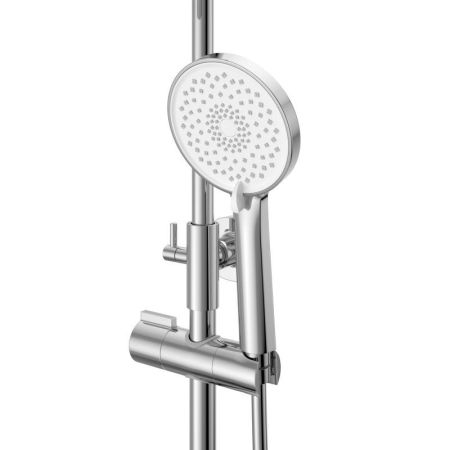 ALBANO Душевая стойка со смесителем и изливом, хром ALBANO-VSCM-CRM, артикул ALBANO-VSCM-CRM