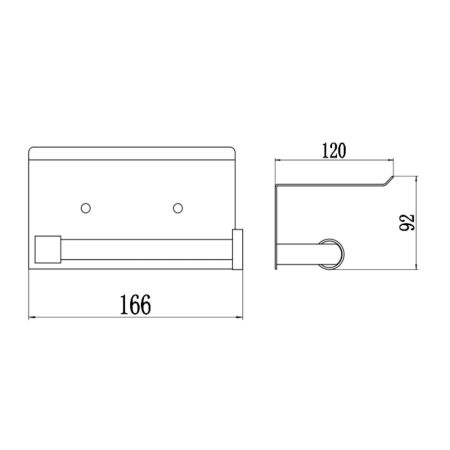 Держатель для туалетной бумаги Savol S-00AK56H, черный, артикул S-00AK56H