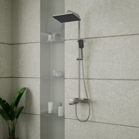 Тропическая душевая система RUSH термостатическая с изливом хром (ST4235-60), артикул ST4235-60