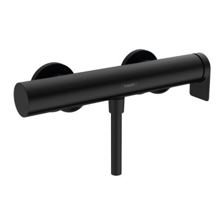 Смеситель для душа, Hansgrohe, Vivenis, тип открывания воды-однорычажный, тип регулирования воды-керамический картридж, монтаж-настенный, отверстия для монтажа-2, цвет-чёрный матовый, артикул 75620670