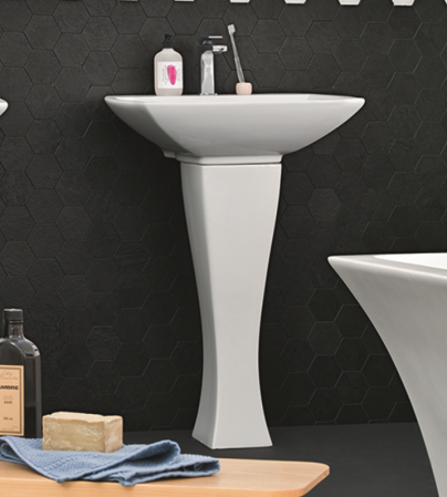 Artceram JAZZ раковина с 1 отв. под смеситель 60х48см, цвет белый, артикул JZL003 01 00/ JZ16bi*1