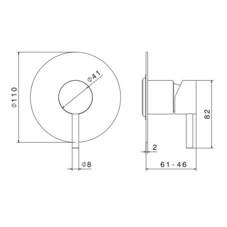 Newform X-STEEL 316 Наружная часть однорычажного смесителя, (для 10841) цвет: INOX Newform X-STEEL 316 Наружная часть однорычажного смесителя, (для 10841) цвет: INOX