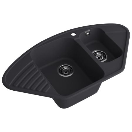 Кухонная мойка GranFest QUARZ 14, черный, артикул 14 черный