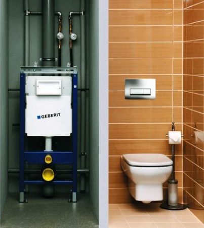 Комплект унитаза Duravit Architec 45720900A1 с инсталляцией Geberit Duofix Plattenbau Delta UP100 458.125.21.1 с сиденьем Микролифт и клавишей смыва Хром