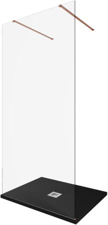 Душевая перегородка Allen Brau Infinity 2 100 3.21041.60 медь браш, артикул 3.21041.60