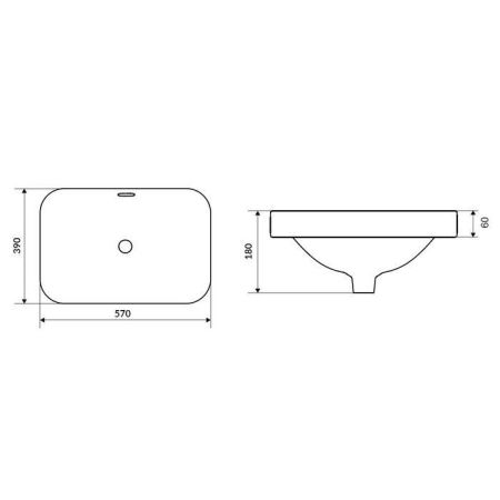 Умывальник EXCELLENT Hasko, артикул CEAC.3718.570.WH