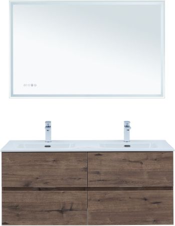 Тумба под раковину Aquanet Алвита New 60 2 ящика, дуб веллингтон табак, артикул 00334184