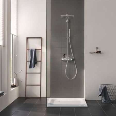 Душевая система GROHE EUPHORIA SMARTCONTROL 26508000 (хром, металл/пластик, 175-см, квадратная), шт, артикул 26508000