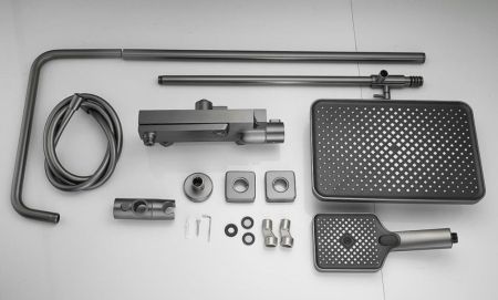 Душевая система BELZ B24672-3, оружейная сталь