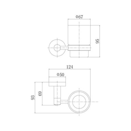 Стакан для ванной комнаты FASHUN A51506, сатин