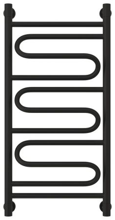 Полотенцесушитель водяной "ЭЛЕГИЯ+" 800х400 (Матовый чёрный), артикул 31-0205-8040