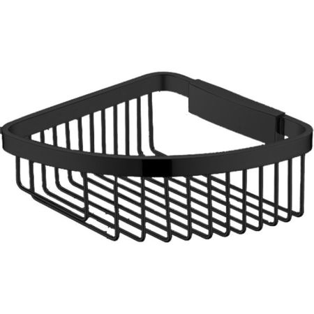 Colombo Angolari Полочка для ванной, угловая, подвесная, цвет: черный матовый, артикул B9648.NM