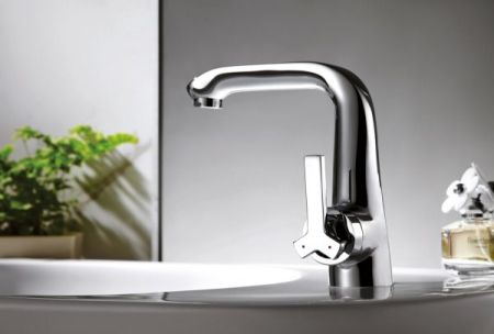 Смеситель для раковины Bravat Waterfall F173107C Хром, артикул F173107C-1