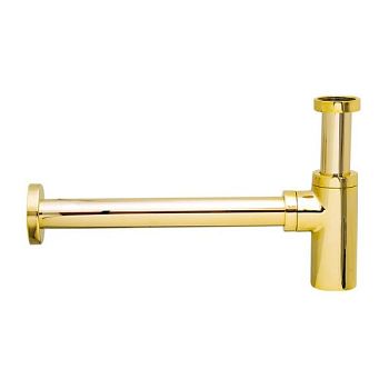 Daniel, круглый сифон из латуни 1"1/4, цвет золото