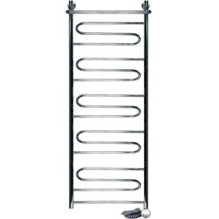 Электрический полотенцесушитель Ника Curve ЛZ/ВП 120x40 с полкой Хром, артикул Электрический ЛZ/ВП 120x40 см