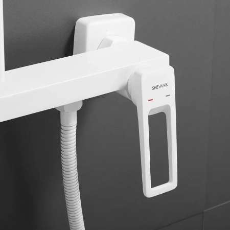 Гигиенический душ со смесителем Shevanik S6805C-1, белый