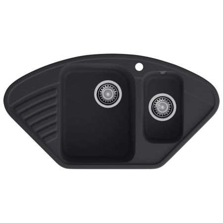 Кухонная мойка GranFest QUARZ 14, черный, артикул 14 черный