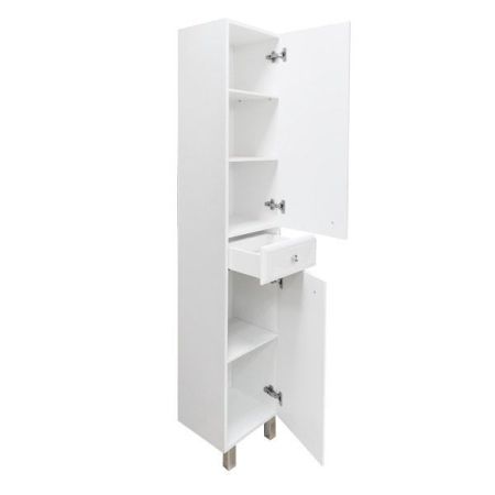 Шкаф пенал Comforty Сочи 35 4136987 Белый глянец, артикул 4136987