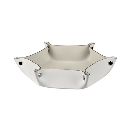 ADJ Мелочница, 15x18xH5 см., цвет: белый/панна котта, артикул 0112.10/16