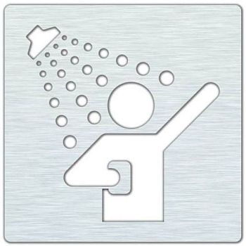 HOTEL значок душевая, блеск