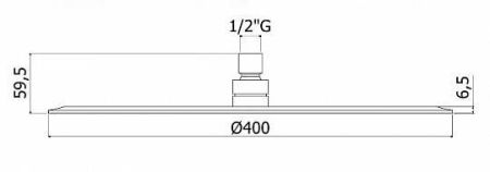 Верхний душ Paffoni Energy ZSOF103CR хром, артикул ZSOF103CR