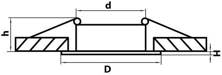 Светильник точечный встраиваемый декоративный под заменяемые галогенные или LED лампы Levigo Lightstar 010011, артикул 010011