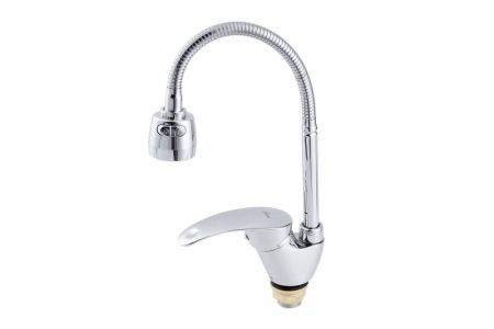 Смеситель для кухни FAUZT FZs-811-115 гибкий излив тип См-МОЦБА, артикул FZs-811-115