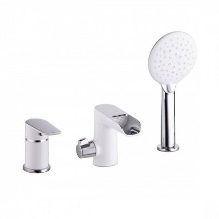 Смеситель на борт ванны Iddis Cloud CLOSB3Ki07 Белый/хром