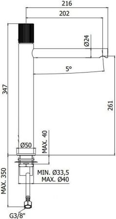 Смеситель для раковины Paffoni Jo JO081NO, артикул JO081NO