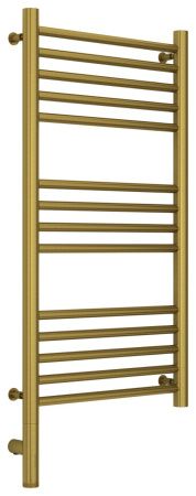 Полотенцесушитель электрический "БОГЕМА 3.0" прямая 800х400 / МЭМ левый (Состаренная латунь)
