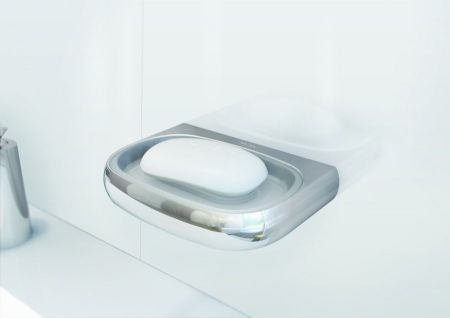 A3034200 Sensation, Стеклянная мыльница с настенным держателем, хром, шт, артикул A3034200